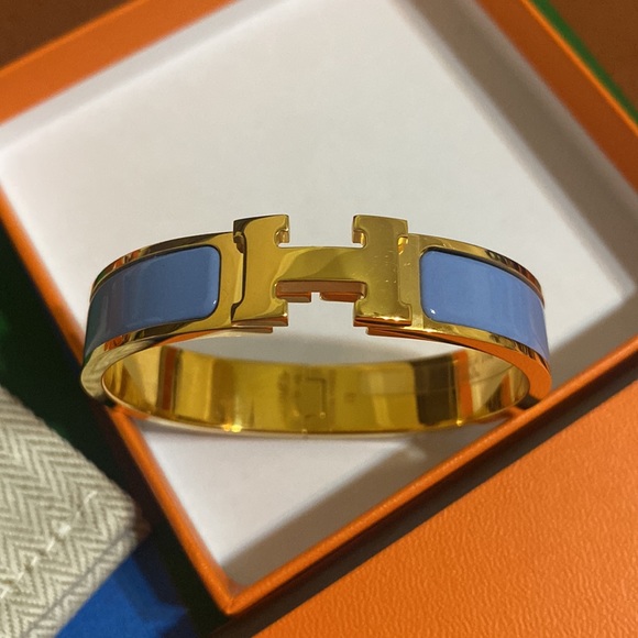 RARE HERMÈS CLIC H BRACELET - Picture 7 of 17